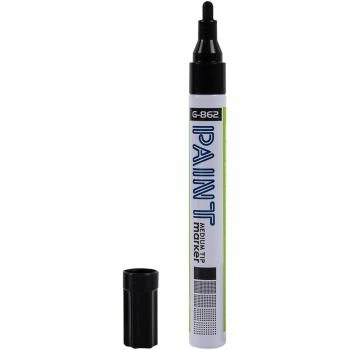 Маркер-краска перманентный Gxin G-862A, черный, 4 мм, 1 шт.