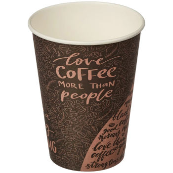 Однослойный стакан «Coffee», бумажный, коричневый, 250 мл, ∅ 80 мм, 50 шт.