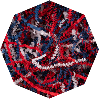 Бумажный наполнитель «Триколор сердец», цветная бумага, микс, 1 кг