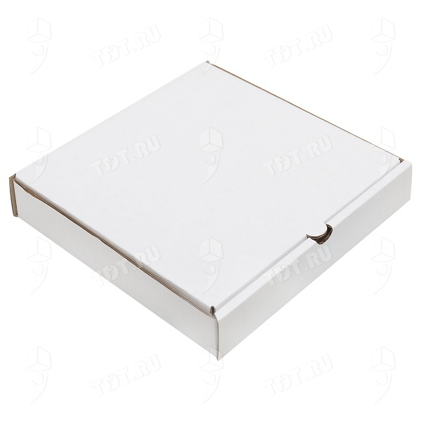 Коробка для пиццы, белая, 250*250*40 мм