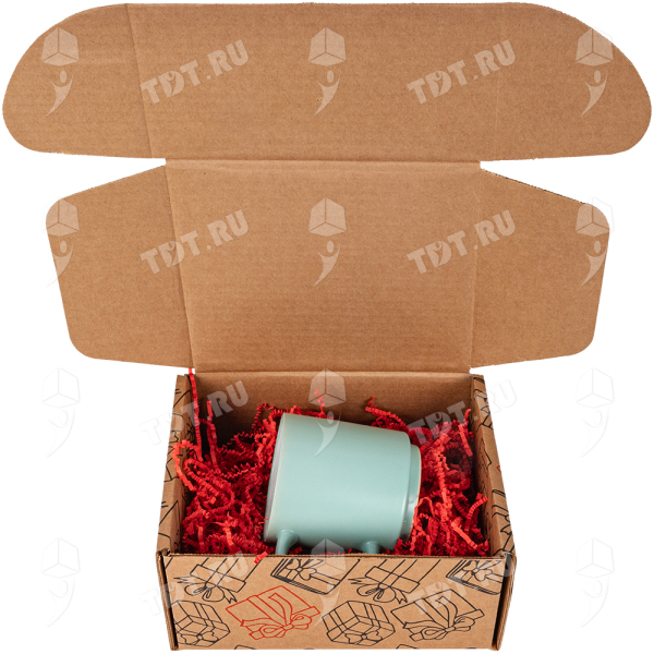 Подарочная коробка «Подарок», бурая, 216*175*106 мм
