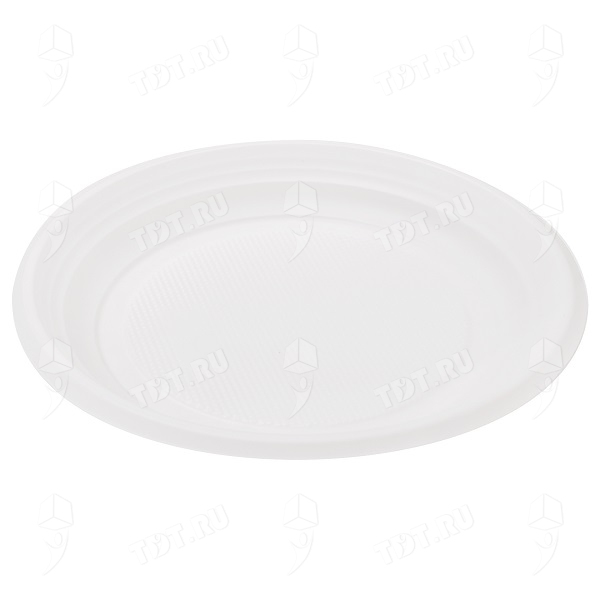 Десертная тарелка «Эконом», пластиковая, белая, ∅ 170 мм, 100 шт.