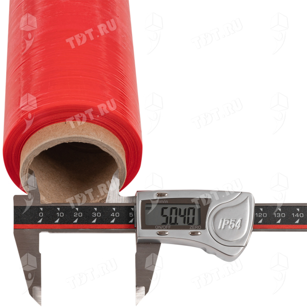 Стрейч пленка красная в рулоне, 500 мм, 20 мкм, 1.15 кг