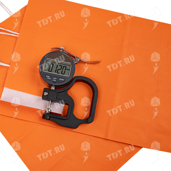 Крафт пакет с крученой ручкой «Оранжевый», 80 г/м², 25*11*32 см