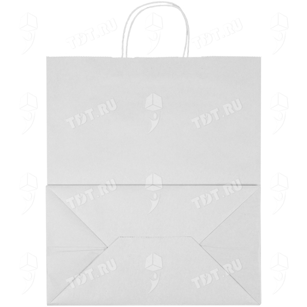 Белый пакет с крученой ручкой, 80 г/м², 32*20*37 см