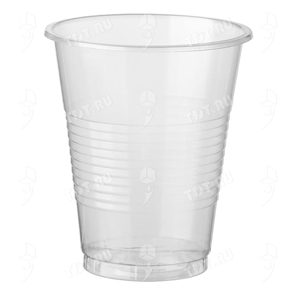 Одноразовый стакан «Эконом», пластиковый, прозрачный, 200 мл, 100 шт.