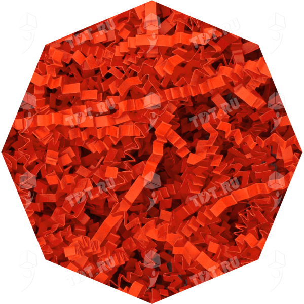 Бумажный наполнитель «Кирпично-красный», цветная бумага, 1 кг