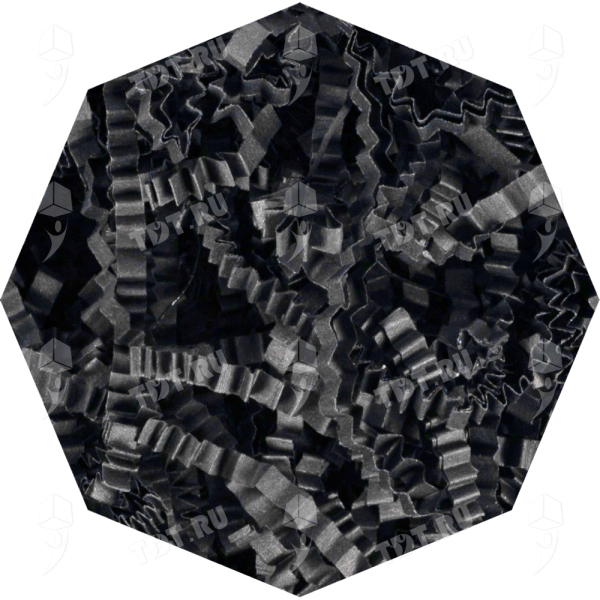 Бумажный наполнитель «Чёрная материя», цветная бумага, чёрный, 1 кг